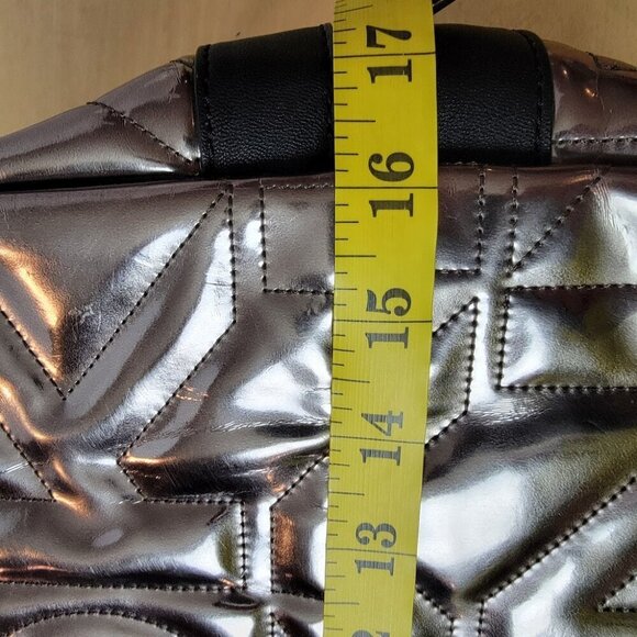 Donna Karan Logo DKNY Puffer Satchel w Matching Wallet - Picture 13 of 14